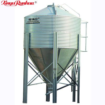 China Poultry Farm Used Feed Storage High Quality Galvanized Sheet Feed Storage Bin For Animal Husbandry Poultry Farm and Grain storage for sale