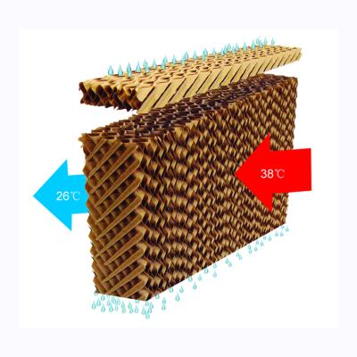 China Farms Customized color size Jiamusi wood pulp paper evaporation heat absorption model 7090 water curtain for sale