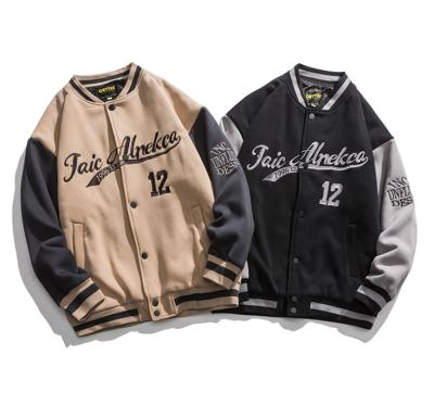 China Korean men's CIA brand leisure sports spring and autumn reversible baseball and autumn color fashion jacket clothing set for sale