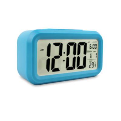 China Large Calendars Digital LED Display Alarm Clock With Temperature Desk Table Clock for sale