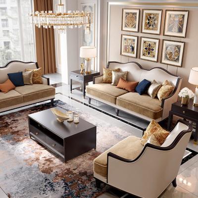 China American luxury royal style leather solid wood sofa convertible. Simple Design Modern Living Room Villa Furniture Beautiful Curved Sofa for sale