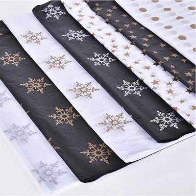 China Recyclable White Or Black Custom Tissue Paper Custom Logo Wrapping Paper Wrapping Custom Tissue Wrapping Paper For Wrapping for sale