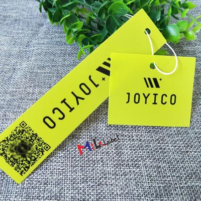 China Custom plastic print stampingtag CMYK gold foil price tag color price tag pvc viable tag plastic gift tags greeting cards for sale