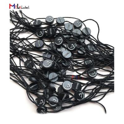 China Viable Wholesale Customized Round Tag Twine Round Tag Twine With Logo Customized Tag Strings For Jeans Bags for sale