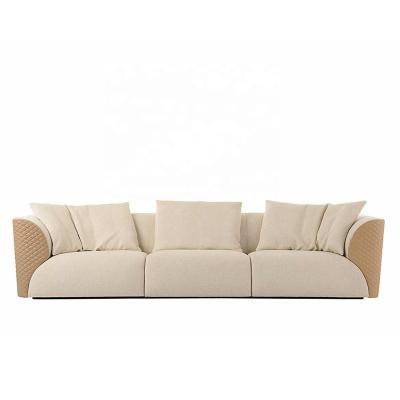 China Other Latest Italian Design Luxury Home Sofa Sets Classic Design Modern Style Luxury Genuine Leather Sofa for sale