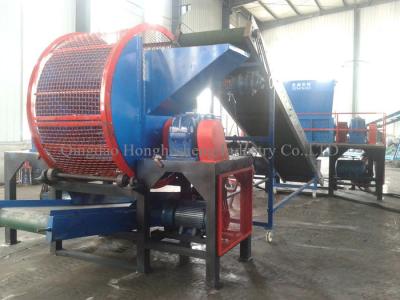 China Rubber Tire Granules Recycle Waste Tire Shredder Production Line for sale