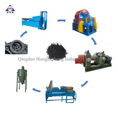 China Old Tyre Recycling Machine / Tyre Recycling Equipment / Waste Tire Recycling Plant for sale