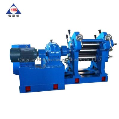 China Three Rolls Rubber Calender Mill 0.2MM For Double Side Coating for sale