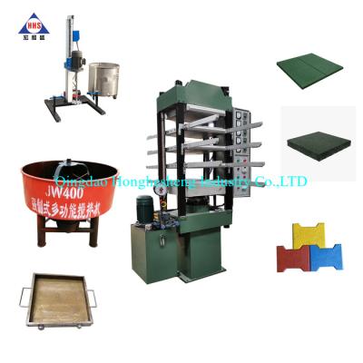 China Four Layers Rubber Mat Making Machine Rubber Tile Press Electric Heating Column Type for sale