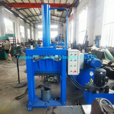 China Single Cylinder Vertical Rubber Bale Cutter/Guillotine Floor Rubber Cutting Machine for sale