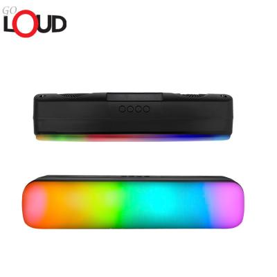 China 2023 PORTABLE High Quality Portable Multi-Color Lightweight Flash RGB Speaker Bluetooth Wireless Speaker for sale