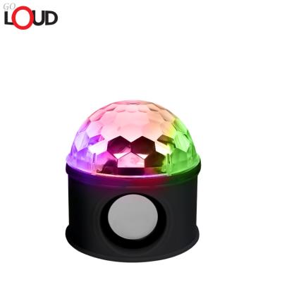 China Disco RGB Music Portable Colorful Wireless Speaker Bluetooth Speaker Party Light and Stage Lights Indoor Speaker for sale