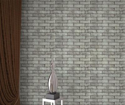 China 3d wall panel pvc moisture proof exterior wall panels no woven brick 3d wallpaper for sale