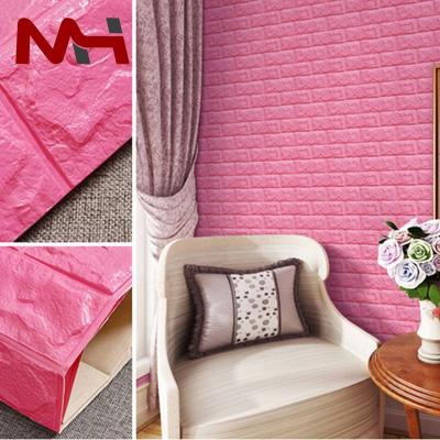 China Custom 3D Nature TV Background 3D Home Decoration Brick Wallpaper Wall Sticker Adhesive Sticker Fast Delivery for sale