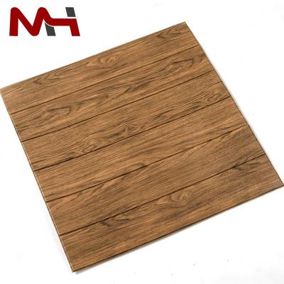 China Self Adhesive Adhesive 3d Wall Panels Wood Grain 3D Waterproof Wood Wallpaper For Home Decoration for sale