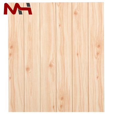 China High Quality New York 3D Wood Grain Wallpaper Adhesive Sticker Designs For Hotels Bedroom 3D Wood Grain Wallpaper for sale