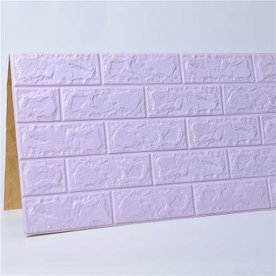 China 3d DIY Self Adhesive Pe Brick Foam Self Adhesive Wallpaper Roll Modern Self Adhesive Decorative Wallpaper for sale