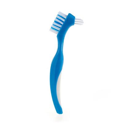 China Good Quality Cheap Cheap Double Sided Toothbrush For Denture Cleaning False Teeth Brush for sale