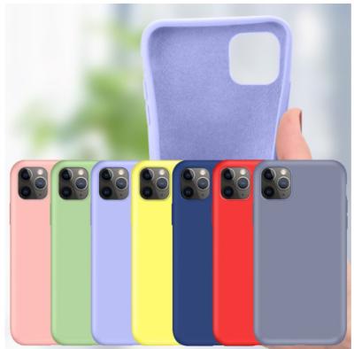 China Silicon liquid silicone iphone14 thickened soft phone case case suitable for 12 for 13Promax phone case for sale