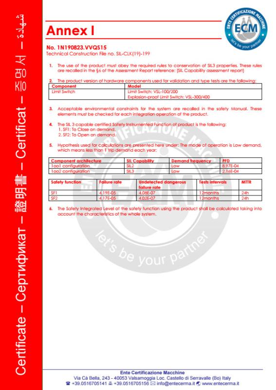 SIL - Veson Valve Ltd.