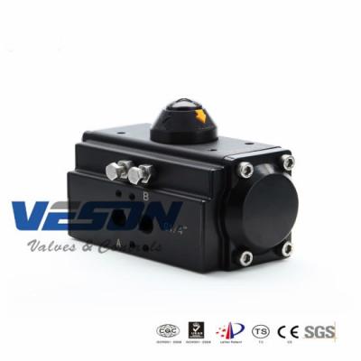 China Wafeltjetype Vleugelklep Pneumatische Rek en Pignonactuator 0,25 Mpa -0,8 Te koop