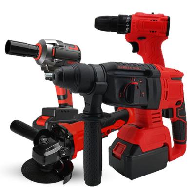 China ATSR Durable Red Copper-MotorImpact 21V Chainsaw Impact Wrench Power Drill Hammer Tool Kit For Makit for sale