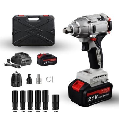 China Cordless Brushless Impact Customized Brushless 18V/20V Li-ion Battery Electric Cordless Impact Wrench for sale