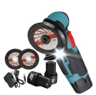 China Portable Angle Grinder 12V 500W Brushless Charging Mini Angle Grinder With Two 2000mAh Batteries for sale