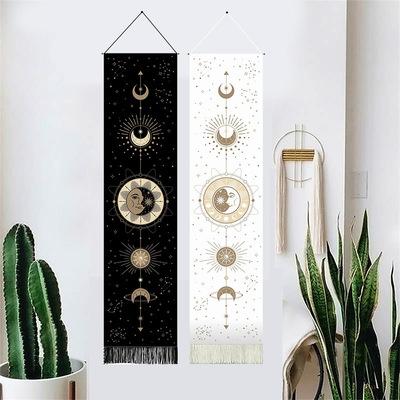 China Plain Morden Style Hanging Good Selling Moon Phase 3D Tapestry Printing Tapestry Wall Hanging for sale