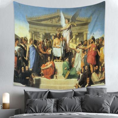 China 2021 Simply Design New Fashion Custom Wall Painting Colorful Tapestry for sale