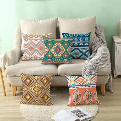 China PORTABLE Wholesale Soft Square Tile Zipper Waterproof Bohemian Cushion Covers for sale