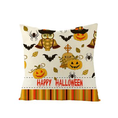 China PORTABLE Hot Selling Hallowmas Square Pillow Plush Yellow Smile Pillow Wholesale Hot Selling Orange Canvas Covers for sale