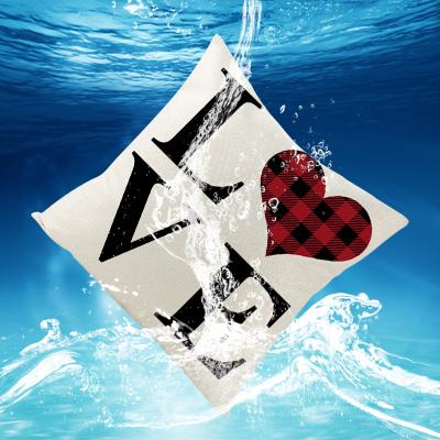 China Anti-Static Decorative Square Luxury Pillow Covers Valentine's Day Luxury Decorative Waterproof Cushion Covers for sale