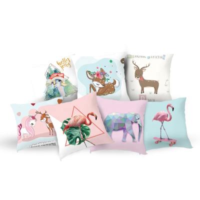 China PORTABLE High Quality Creativity Sublimation Pillow Animal Cushion Covers Floral Cushion for sale