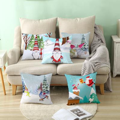 China PORTABLE Customization Online Design 3d Cartoon Christmas Digital Printing Cushion Covers for sale