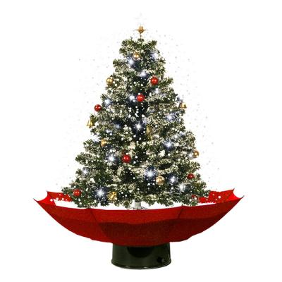 China Snowfall Lighting Wholesale Musical Christmas Tree Customized Navidad Adornos Artificial Snow Falling Christmas Tree for sale