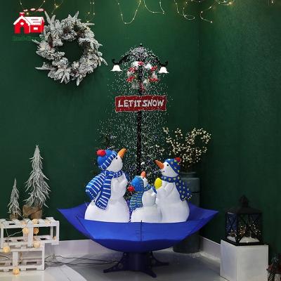 China Christamas Home Decoration Christmas Snowfall Tree With Music Decorations Christmas Snowfall Indoor Falling Christmas Tree for sale