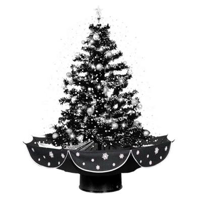 China Indoor Snowfall Christmas Tree With Umbrella Base Christmas Tree Led Christmas Tree With Lights Christmas Decoration Craft Supplies for sale