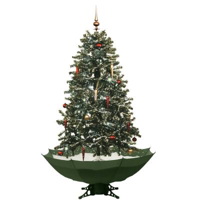 China Umbrella Base Activity Handmade Giant Christmas Ornaments Artificial Christmas Tree for sale