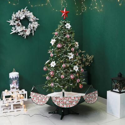 China Artificial Umbrella Base PVC Star Led Self White Christmas Tree Snowflake Snowfall Ornament For Decoration for sale