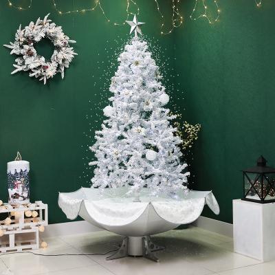 China Snowfall lighting new musical snow christmas tree with lighting and music for sale