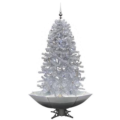 China Christmas Tree Factory Wholesale Lovely Family Electric Snowfall Giant Christmas Tree Umbrella Base for sale