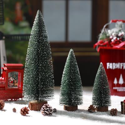 China Christmast Ornament Christmas Snow Decoration Tabletop Premium Flocked Hinged Artificial Christmas Pine With Snow for sale