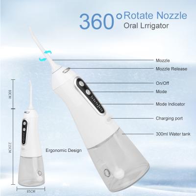 China The New Outdoor Portable Water Pick Water Flosser With Multiple Nozzles for sale