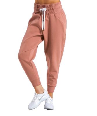 China Cotton Hand Feel High Quality Hot Selling Women's Casual Cotton Pants Gym Sports Sweatpants Drawstring Pants for sale