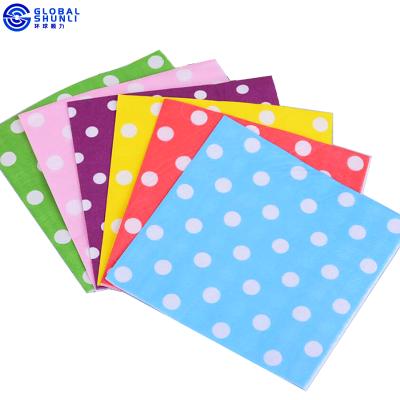 China Party Supplies Birthday Party Paper Napkins Disposable Paper Napkins Vintage Floral Paper Napkins For Party for sale