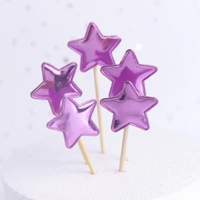 China Disposable Shunli Star Cup Cake Topper Global Cake Topper For Party Decoration Supplies for sale