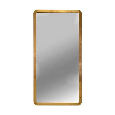 China 12 Years Factory Modern Touch Screen Mount Mirror Bathroom Custom Metal Framed Mirror Vanity Mirror Aluminum Frame for sale