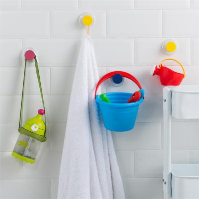 China Colorful Hanger Hooks Suction Organizer Vacuum Suction Cup Home Storage Rack Without Drill Waterproof Household Viable for sale