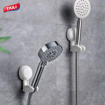 China Strong Durable Removable PVC Bathroom Hooks Shower Hanger Suction Rack Wall Vacuum Cup Non Suction Hook for sale